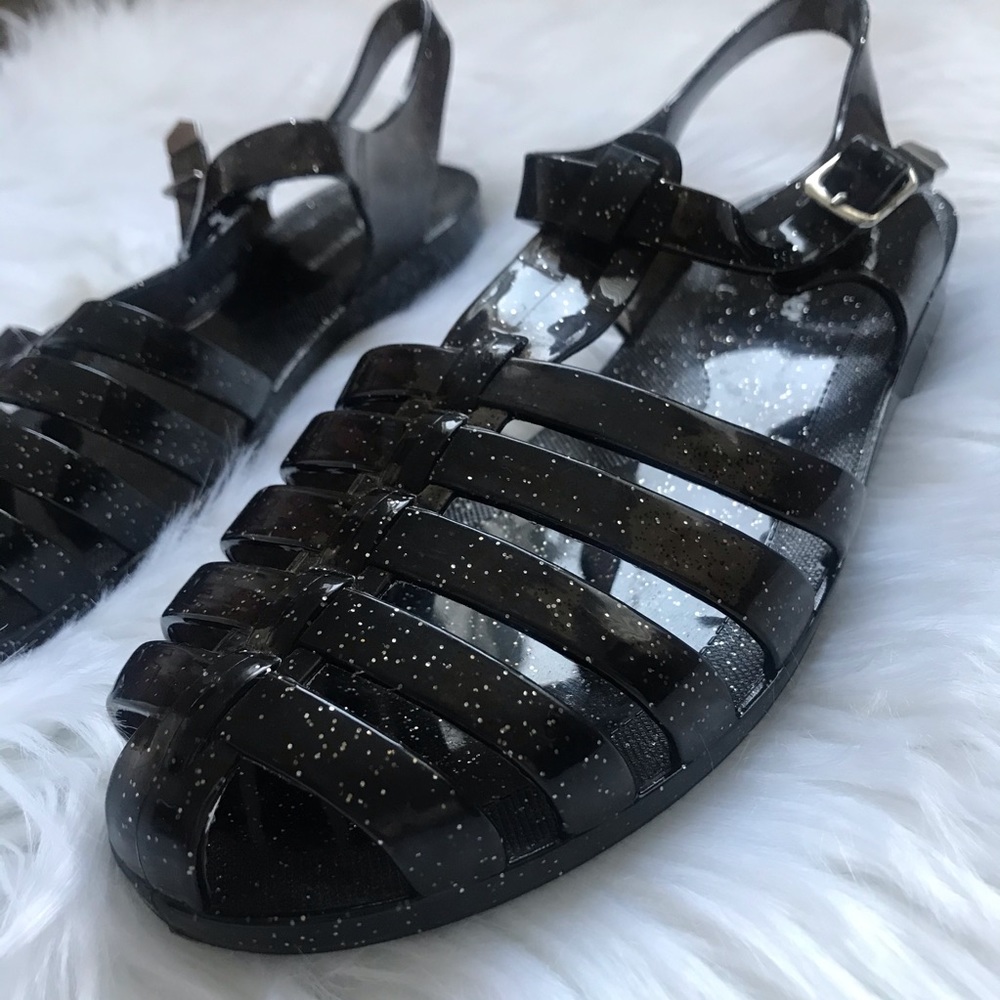 ⚡️Jelly Sandals color black size 10